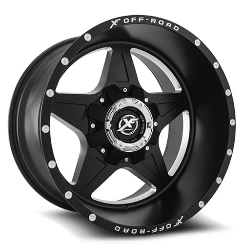 XF Offroad XF-210 Matte Black Milled - Part Number XF-210221061351397+25MBM XF Offroad XF-210 Matte Black Milled Photo