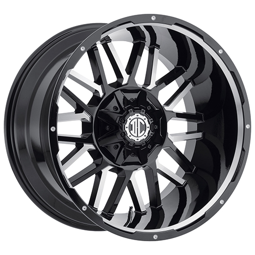 Xtreme Offroad NX-12 Midnight Black W/ Milled Accents & Lip - Part Number NX12-2090P-12PBXG Xtreme Offroad NX-12 Midnight Black W/ Milled Accents & Lip Photo
