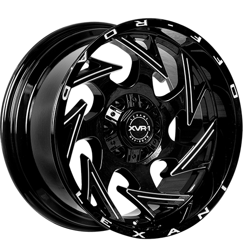 XVR-1 Insane Glossy Black W/ Milled CNC Grooves - Part Number LO103-2010-58-18BG XVR-1 Insane Glossy Black W/ Milled CNC Grooves Photo