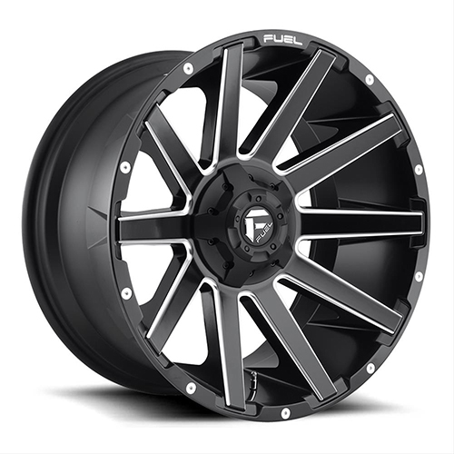 Fuel Offroad Contra D616 Matte Black W/ Milled Spokes - Part Number D61620907050 Fuel Offroad Contra D616 Matte Black W/ Milled Spokes Photo