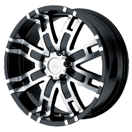 Helo HE835 Gloss Black W/ Machined Face - Part Number HE83529055318 Helo HE835 Gloss Black W/ Machined Face Photo