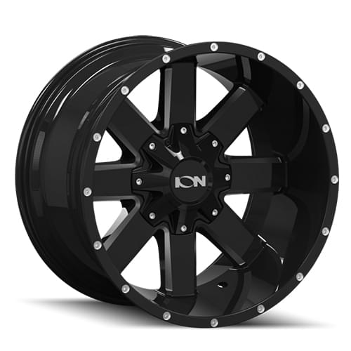 Ion Alloy 141 Gloss Black W/ Milled Spokes - Part Number 141-7976M Ion Alloy 141 Gloss Black W/ Milled Spokes Photo