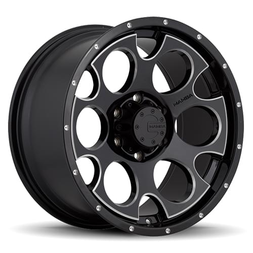 Mamba M17 589 Gloss Black W/ Milled Accents - Part Number 589B-M172983N12B Mamba M17 589 Gloss Black W/ Milled Accents Photo