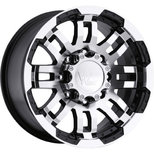 Vision Offroad Warrior VI375 Black W/ Machined Face - Part Number 375XL8763GBMF55 Vision Offroad Warrior VI375 Black W/ Machined Face Photo