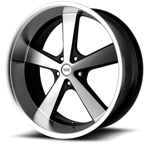 American Racing Nova VN701 Gloss Black W/ Machined Face - Part Number VN70121050318 American Racing Nova VN701 Gloss Black W/ Machined Face Photo